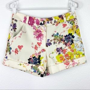 TED BAKER Bono Summer Floral Shorts, Size 0